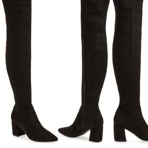 Steve Madden Nifty Pointed Toe Over the Knee Boots - Size 8